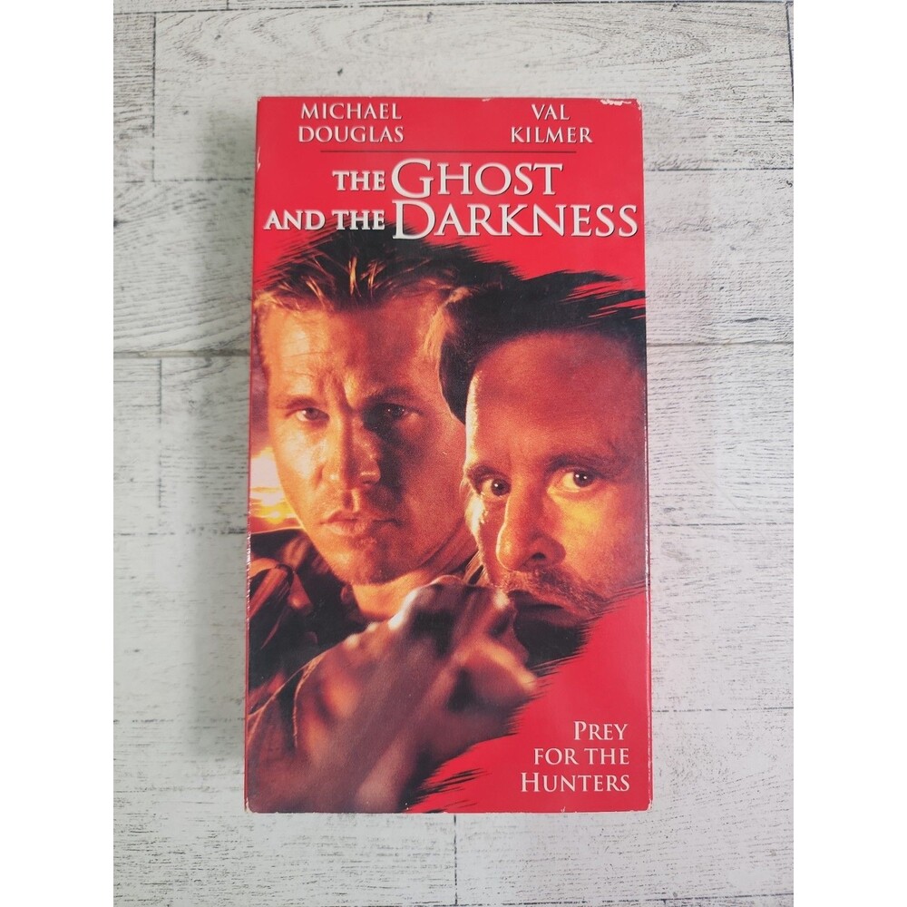 Vintage "The Ghost and the Darkness" VHS 1997 Movie Val Kilmer Michael Douglas